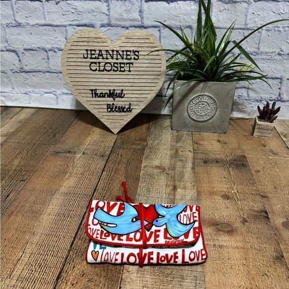 NEW Brighton Jewelry Love Dove Jewelry Roll Travel Pouch Roll Up Bag - Picture 8 of 9